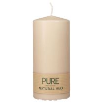Candela a colonna PURE Candele Wenzel beige 130/60 mm