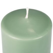 Prodotto Candela a colonna PURE candele Wenzel verde smeraldo 130/60 mm