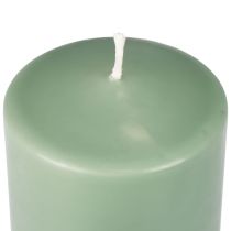 Candela a colonna PURE candele Wenzel verde smeraldo 130/60 mm