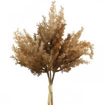 Erba di pampa artificiale marrone decorazione secca erba ornamentale 35 cm 4 pezzi