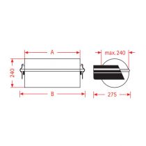 Prodotto Dispenser da parete in carta stagnola ZAC 75 cm