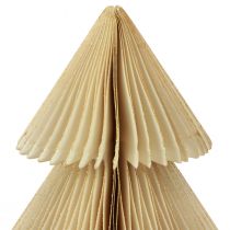 Prodotto Albero di Natale in carta Albero di Natale in carta crema oro H30cm