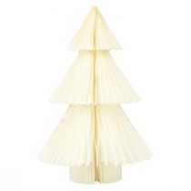 Albero di Natale in Carta Albero di Natale in Carta Bianco Oro H30cm