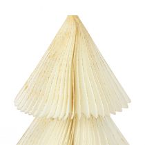 Albero di Natale in Carta Albero di Natale in Carta Bianco Oro H30cm