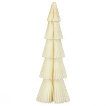 Albero di Natale in Carta Piccolo Bianco Oro H30cm