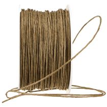 Prodotto Filo di carta filo artigianale filo avvolto marrone Ø2mm 100m