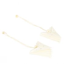 Prodotto Decorazioni natalizie a forma di stella di carta, bianche, 10 cm, set di 8 decorazioni