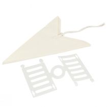 Prodotto Stella di carta bianca, 60 cm, set da 2, decorazione natalizia, stella luminosa