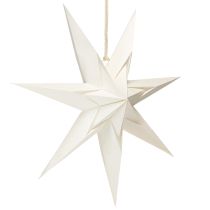 Prodotto Stelle di carta in stile scandinavo, stella di Natale color crema, 45 cm, 3 pezzi