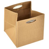 Prodotto Sacchetto di carta 12 cm marrone crema beige sacchetto regalo 6 pezzi