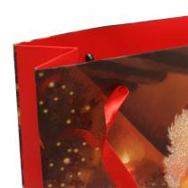 Sacchetti regalo Motivo natalizio Babbo Natale rosso 20 cm × 30 cm × 8 cm set di 2 pezzi