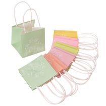 Prodotto Sacchetto regalo con motivo floreale, piccolo sacchetto regalo per occasioni speciali, 12 cm, 12 pezzi