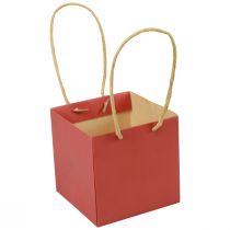 Prodotto Sacchetti di carta rossi con manico sacchetti regalo 10,5×10,5 cm 8 pezzi