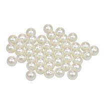 Perline da infilare perline artigianali bianco crema 12 mm 300 g
