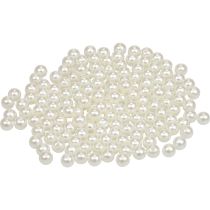 Perline da infilare perline artigianali bianco crema 8 mm 300 g