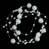 Collana di perle bianche Ø3 - 8mm L3m