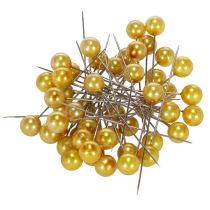 Prodotto Spilli testa perla oro Ø10mm 60mm 50p