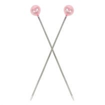Prodotto Aghi con testa perlata rosa Ø4mm 4cm 150 pz