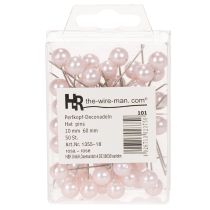 Prodotto Spilli Testa Perla Rosa Ø10mm 60mm