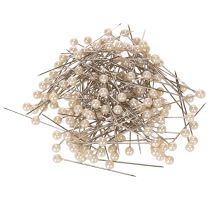Prodotto Spilli con testa di madreperla Ø4mm 40mm Champagne