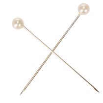 Prodotto Spilli con testa di madreperla Ø4mm 40mm Champagne