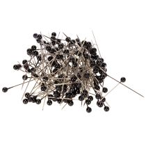 Prodotto Spilli da fiorista con testa in madreperla nera, Ø4mm, 40mm, 150 pezzi