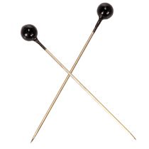 Prodotto Spilli da fiorista con testa in madreperla nera, Ø4mm, 40mm, 150 pezzi