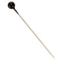 Prodotto Spilli da fiorista con testa in madreperla nera, Ø4mm, 40mm, 150 pezzi