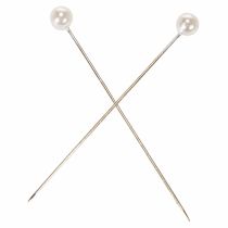 Prodotto Spilli con testa di perla Ø6mm 65mm Bianchi