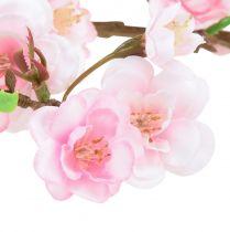 Prodotto Ramo di fiori di pesco artificiale rosa ramo primaverile 69 cm