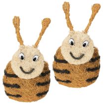 Prodotto Fioriera a forma di ape come cestino decorativo per piante per un design d'interni giocoso, primavera ed estate, 24 cm, 2 pezzi