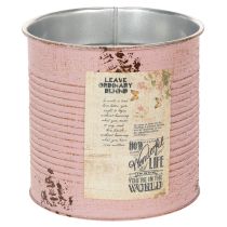 Prodotto Vaso per piante, rosa antica, scatola decorativa in metallo, vintage, Ø15,5cm H15cm