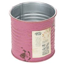 Prodotto Vaso per piante, vaso decorativo, rotondo, viola, in metallo, decorazione vintage, Ø8cm, H7.5cm