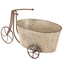 Prodotto Piantare vaso di fiori per bicicletta bicicletta ruggine grigio 34×16×18cm