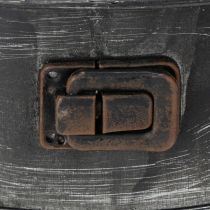 Prodotto Fioriera, teglia decorativa, stampo a cerniera per piante, decorazione in metallo Ø24cm H7.5cm