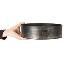 Prodotto Fioriera, teglia decorativa, stampo a cerniera per piante, decorazione in metallo Ø24cm H7.5cm
