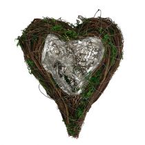 Prodotto Fioriera Cuore Vite Muschio 21 cm x 26 cm H6 cm