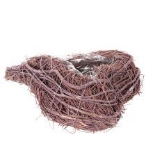 Prodotto Cuore decorativo in rametti con foglio di alluminio per piante, 20 cm, 2 pezzi