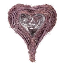 Prodotto Pianta a forma di cuore con decorazione in lamina, 24 cm.