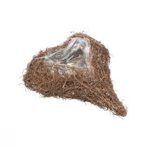 Prodotto Pianta cuore cuore di vite ciotola per piante naturale Salim 21×20,5×6 cm