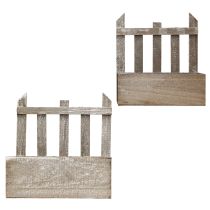 Prodotto Fioriera in legno Mini Flower Box L22/25cm Set di 2