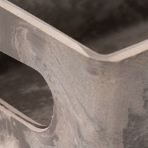 Prodotto Vassoio rettangolare compatto, versatile per decorazione e coltivazione, 23 cm