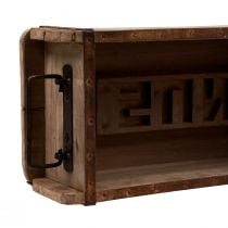 Prodotto Cassetta per piante in legno a forma di mattone in legno riciclato 34×16×10 cm