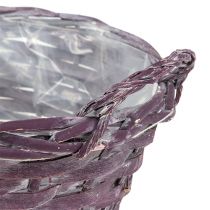 Cesto per piante rotondo viola scuro Ø20cm H10cm