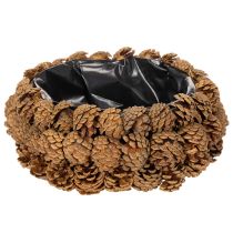 Prodotto Vaso da fiori rotondo a forma di pigna, 30 cm