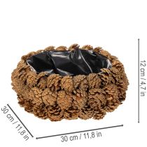 Prodotto Vaso da fiori rotondo a forma di pigna, 30 cm