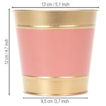 Prodotto Vaso/fioriera in metallo, Ø13cm H12cm, 4 pezzi