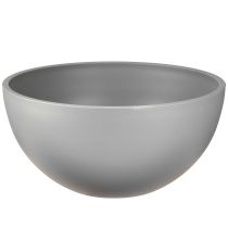 Prodotto Vaso per piante in plastica, ciotola per fiori grigia Ø25cm H12cm