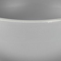 Prodotto Vaso per piante in plastica, ciotola per fiori grigia Ø25cm H12cm