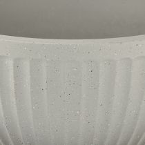 Prodotto Vaso per piante in plastica grigio screziato con scanalature Ø30cm